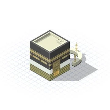 Isometric Kaaba Stock-Illustration
