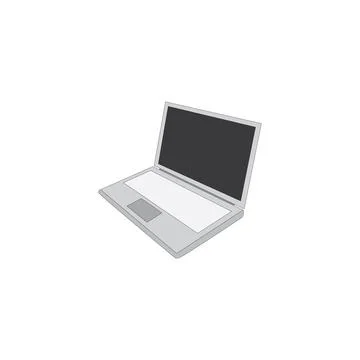 Isometric Laptop Computer Icon Illustrazione stock