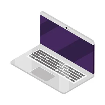 Isometric laptop computer Stock Illustration
