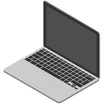 Isometric laptop Stock Illustration