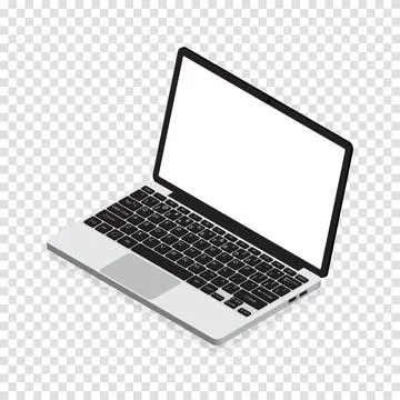 Isometric Laptop. Vector 3d isometric laptop computer. Vector illustration Illustrazione stock