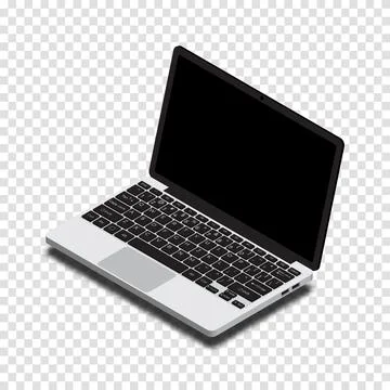 Isometric Laptop. Vector 3d isometric laptop computer. Vector illustration Illustrazione stock