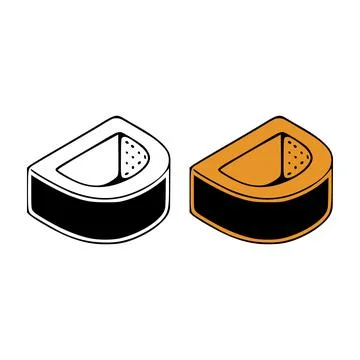 Isometric letter d doodle vector illustration on white background. Letters cl Stock Illustration