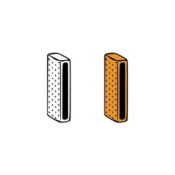 Isometric letter i doodle vector illustration on white background. Letters cl Stock Illustration