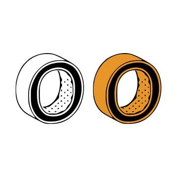 Isometric letter o doodle vector illustration on white background. Letters cl Stock Illustration