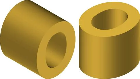 Isometric letter O. Template for creating logos, emblems, monograms Illustrazione stock