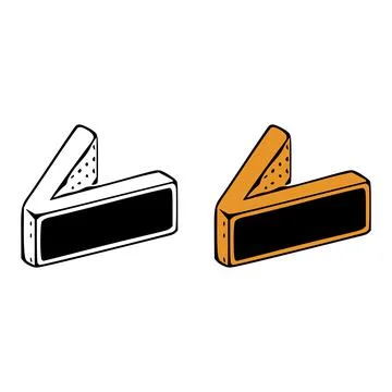 Isometric letter v doodle vector illustration on white background. Letters cl Stock Illustration