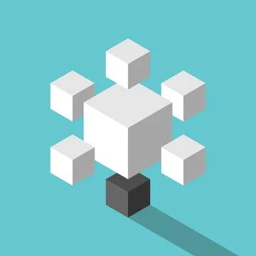 Isometric light bulb, minimal Stock Illustration