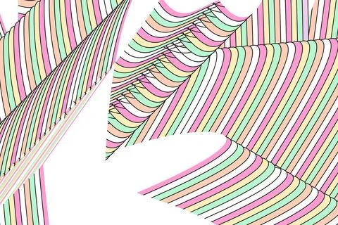 Isometric  line art creative modern abstract vector background design イラスト素材