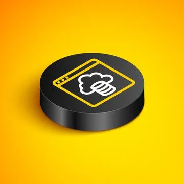 Isometric line Cloud technology data transfer and storage icon isolated on Stock Illustration
