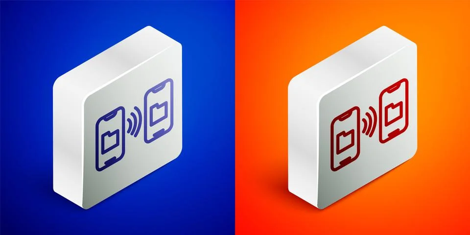 Isometric line Cloud technology data transfer and storage icon isolated on .. Stockillustratie