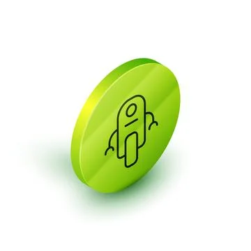 Isometric line Robot icon isolated on white background. Artificial intelligence Illustrazione stock