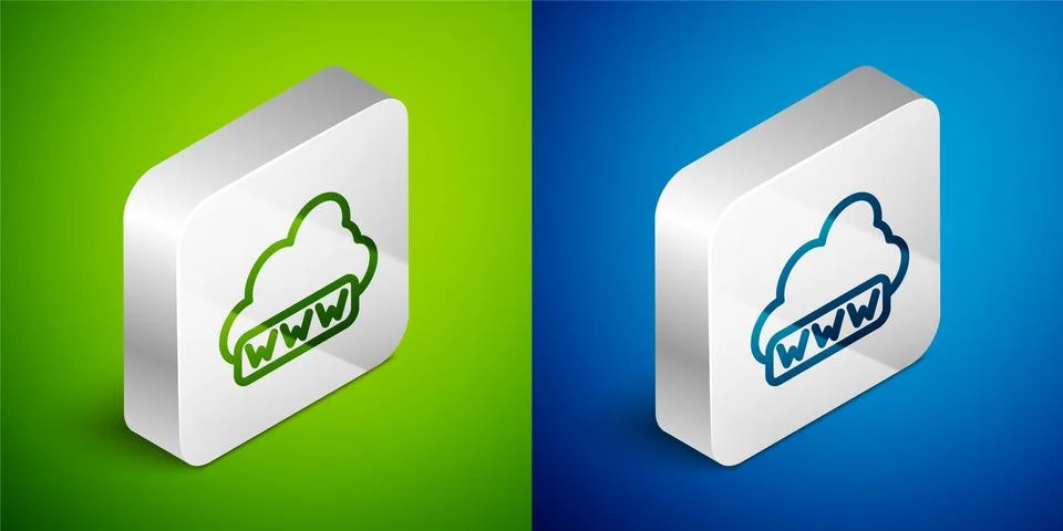 Isometric line Software, web development, programming concept icon isolated on Stock Illustration