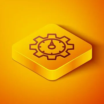 Isometric line Web analytics information and development website statistic icon 스톡 일러스트