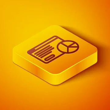 Isometric line Web analytics information and development website statistic icon 스톡 일러스트