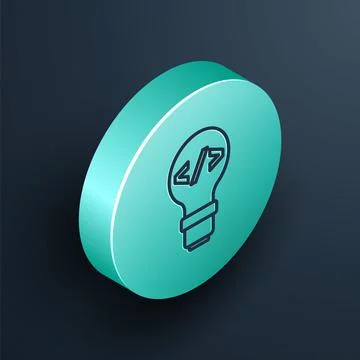 Isometric line Web design and front end development icon isolated on black Stock Illustration