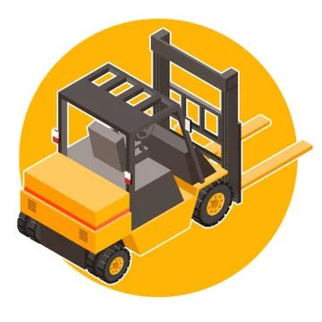Isometric loader icon Stock Illustration