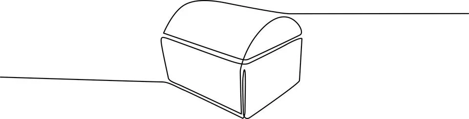 Isometric mailbox with attached flag on line Vector 스톡 일러스트