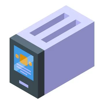 Isometric mailbox with electronic display Stock Illustration