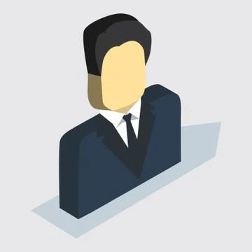 Isometric man Stock Illustration