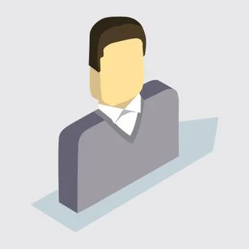 Isometric man Stock Illustration