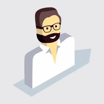 Isometric man Stock Illustration
