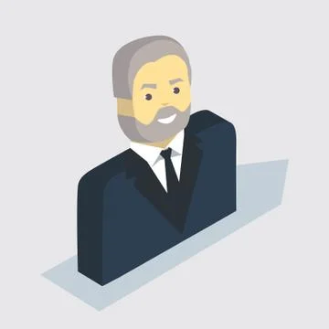 Isometric man Stock Illustration