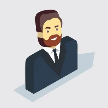Isometric man Stock Illustration