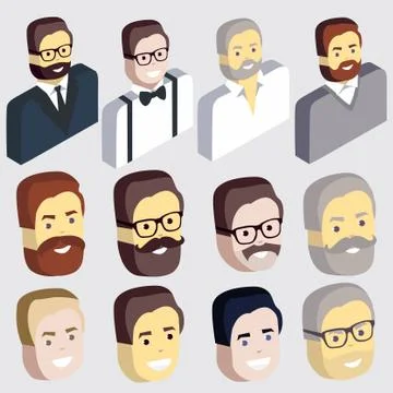Isometric mans Stock Illustration