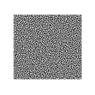 Isometric maze, labyrinth solution concept vector illustration. Illustrazione stock