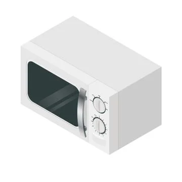 Isometric microwave icon Stock Illustration