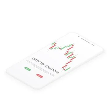 Isometric mobile phone Stock Illustration