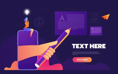 Isometric Mobile report analysis tool app flat 3d. business concept web vector Stock Illustration