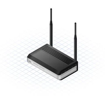 Isometric modem adsl Stock Illustration