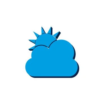 Isometric modern cloud technology and networking concept. Web cloud technolog Illustrazione stock