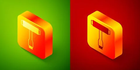 Isometric Multi-Function All-In-One portable skate tool T-tool for skateboard Stock Illustration