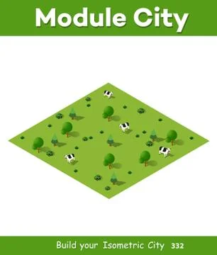 Isometric Natural Ecological Stock Illustration