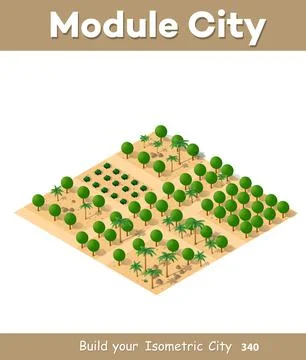 An isometric natural 스톡 일러스트