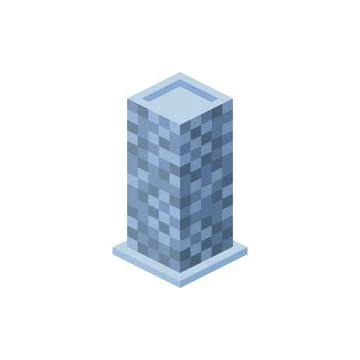 Isometric office building. Element of color isometric building. Premium quality Stock Illustration