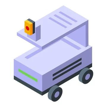 Isometric office copier machine icon 스톡 일러스트