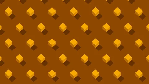 Isometric Ornament Background With Cubes Moving Stock Footage 99410202