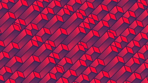 Isometric pattern motion diagonal rectangles. 3d render loop animation. 4K, UHD Stock-Footage 124963497