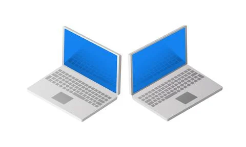 Isometric Personal Computer Illustrazione stock