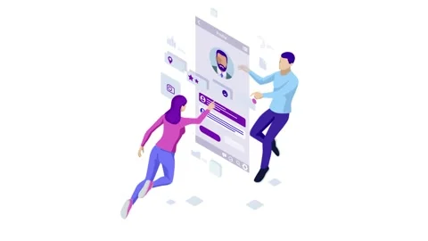 Isometric Personal Data Information App, Identity Private Stock Footage 131274535