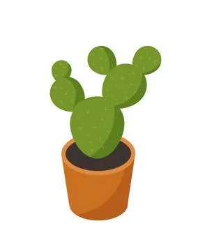 Isometric plant in flowerpot vector concept Stock-Illustration