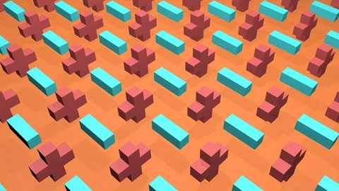 Isometric Plus and Minus Animation 스톡 동영상 112835724