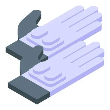 Isometric praying hands vector illustration Stock Illustration