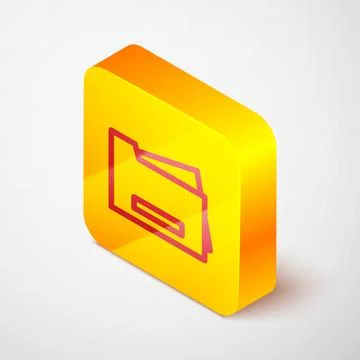 Isometric Printer icon isolated on green background. White circle button. Vector Stock Illustration