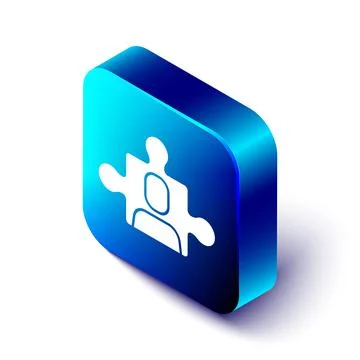 Isometric Project team base icon isolated on white background. Business analysis Stock Illustration