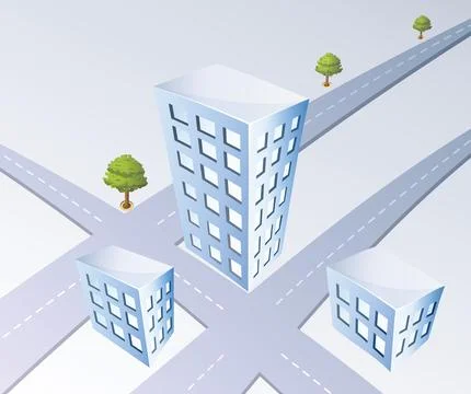 Isometric projection Stock Illustration
